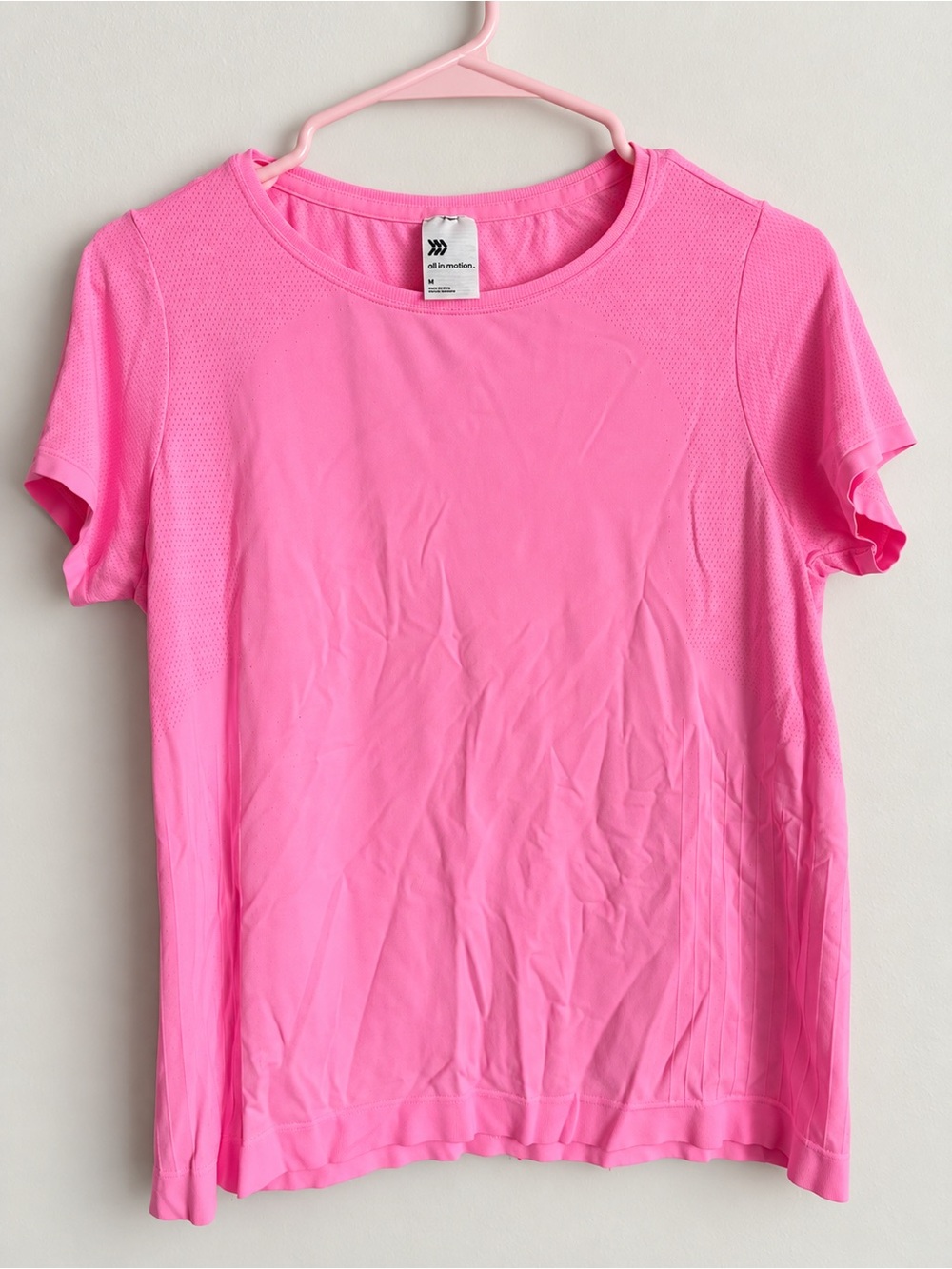 all in motion Bright Pink Short-Sleeve Performance Tee